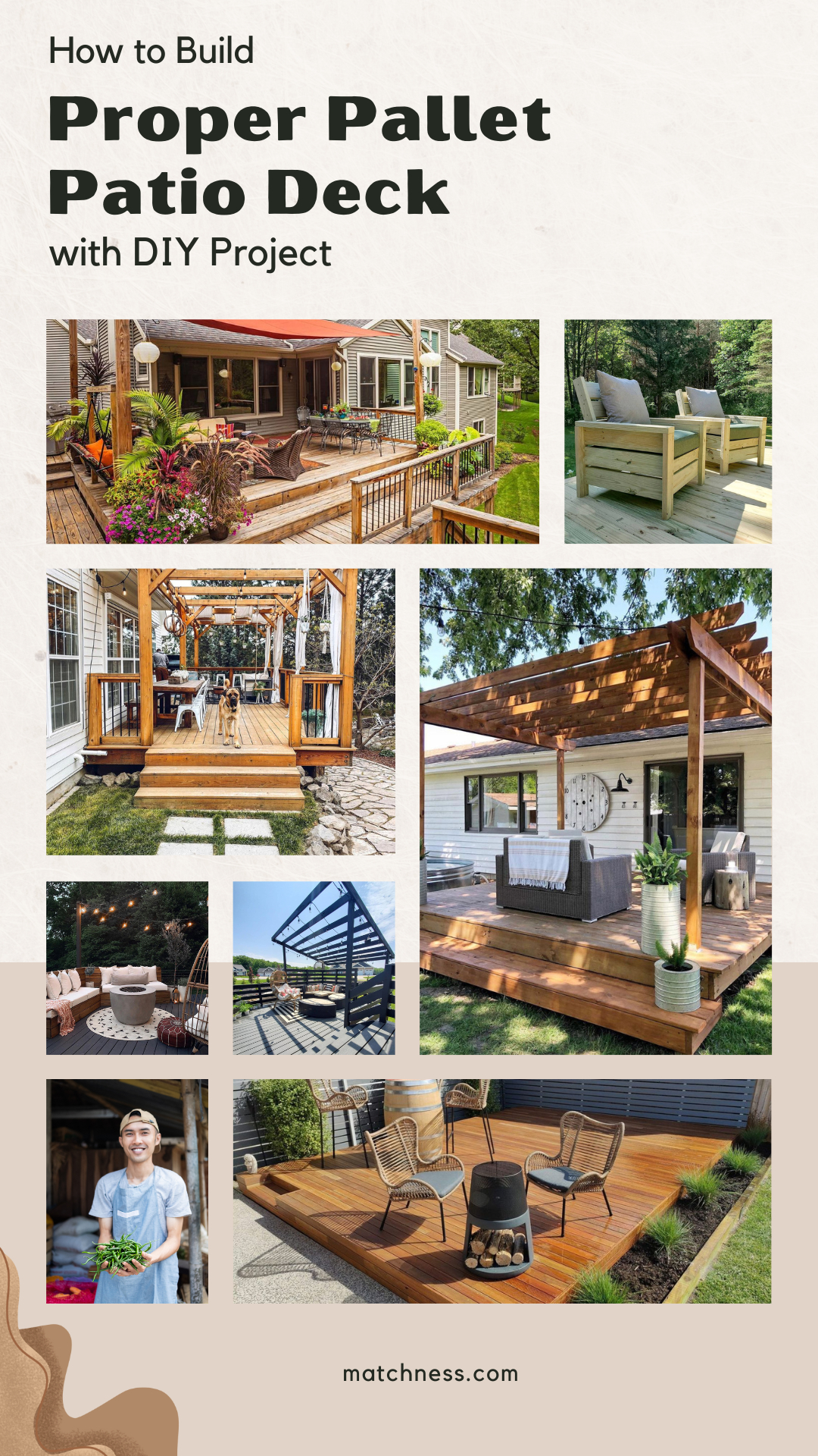 How to build a proper pallet patio deck with diy project