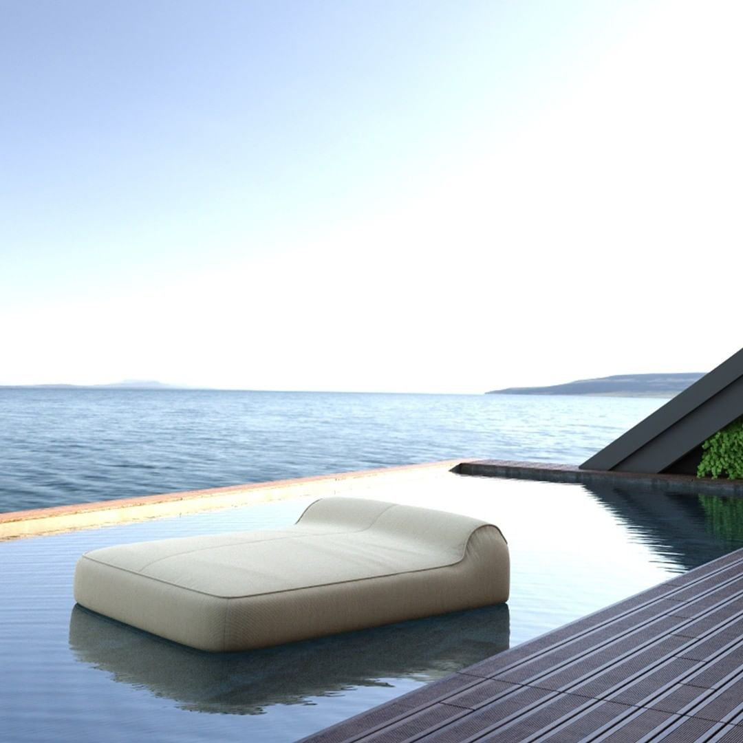 The floats look really cozy. It even has a backrest that can be used as a pillow at once.