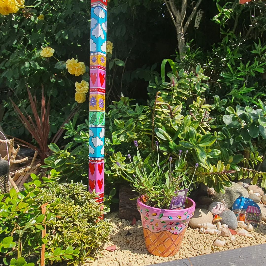 Painted planter