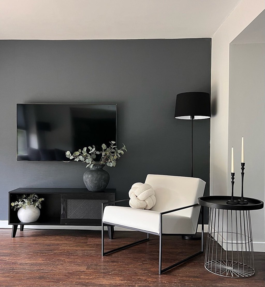 Black accent walls