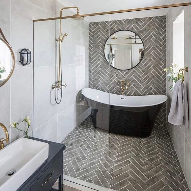 Herringbone tile