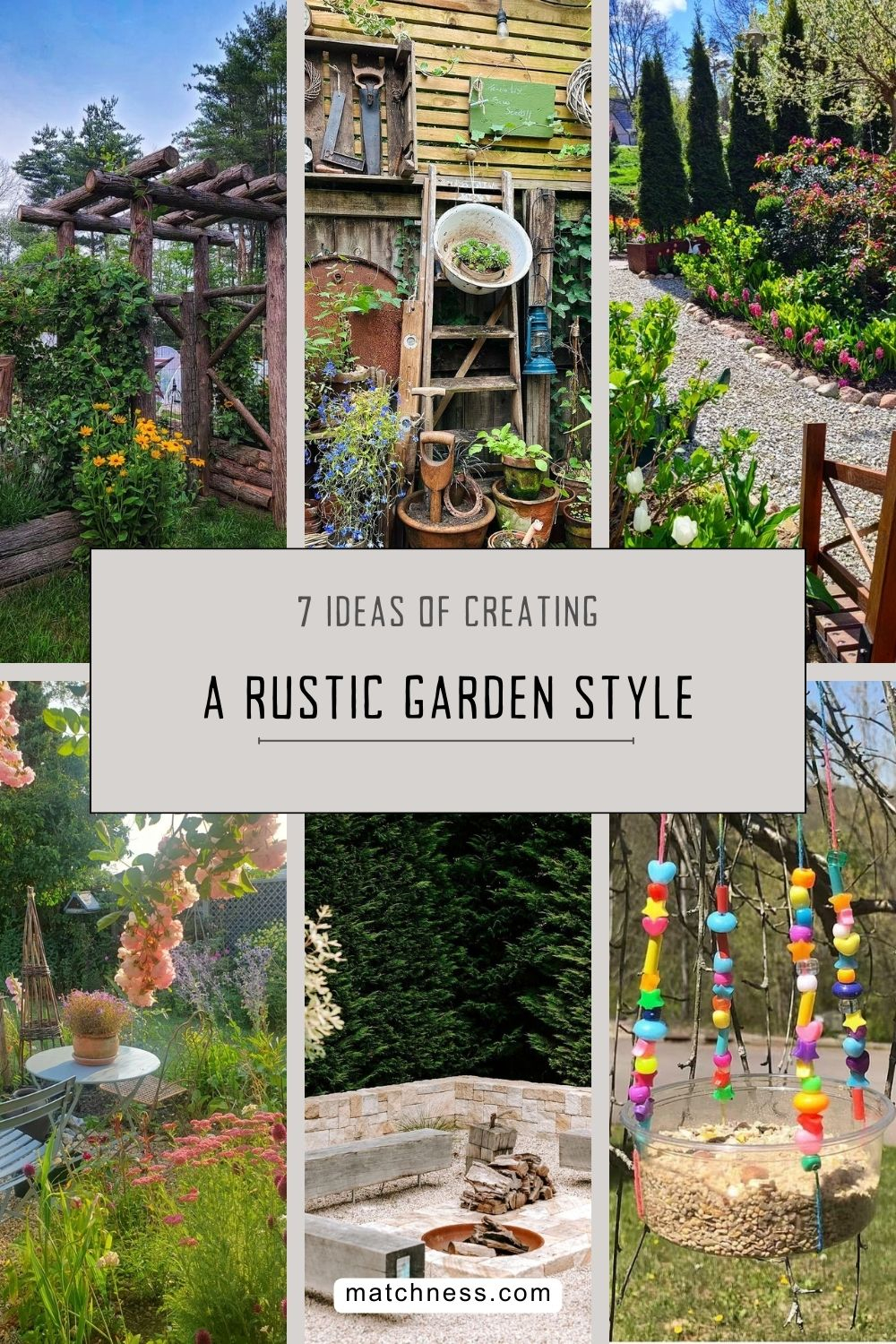 Ideas of creating rustic garden style
