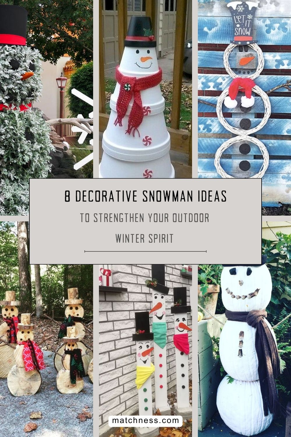 Decorative snowman ideas to strengthen your outdoor winter spirit