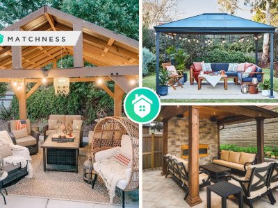 Gazebo furniture ideas- how to make it comfortable and functionalfi