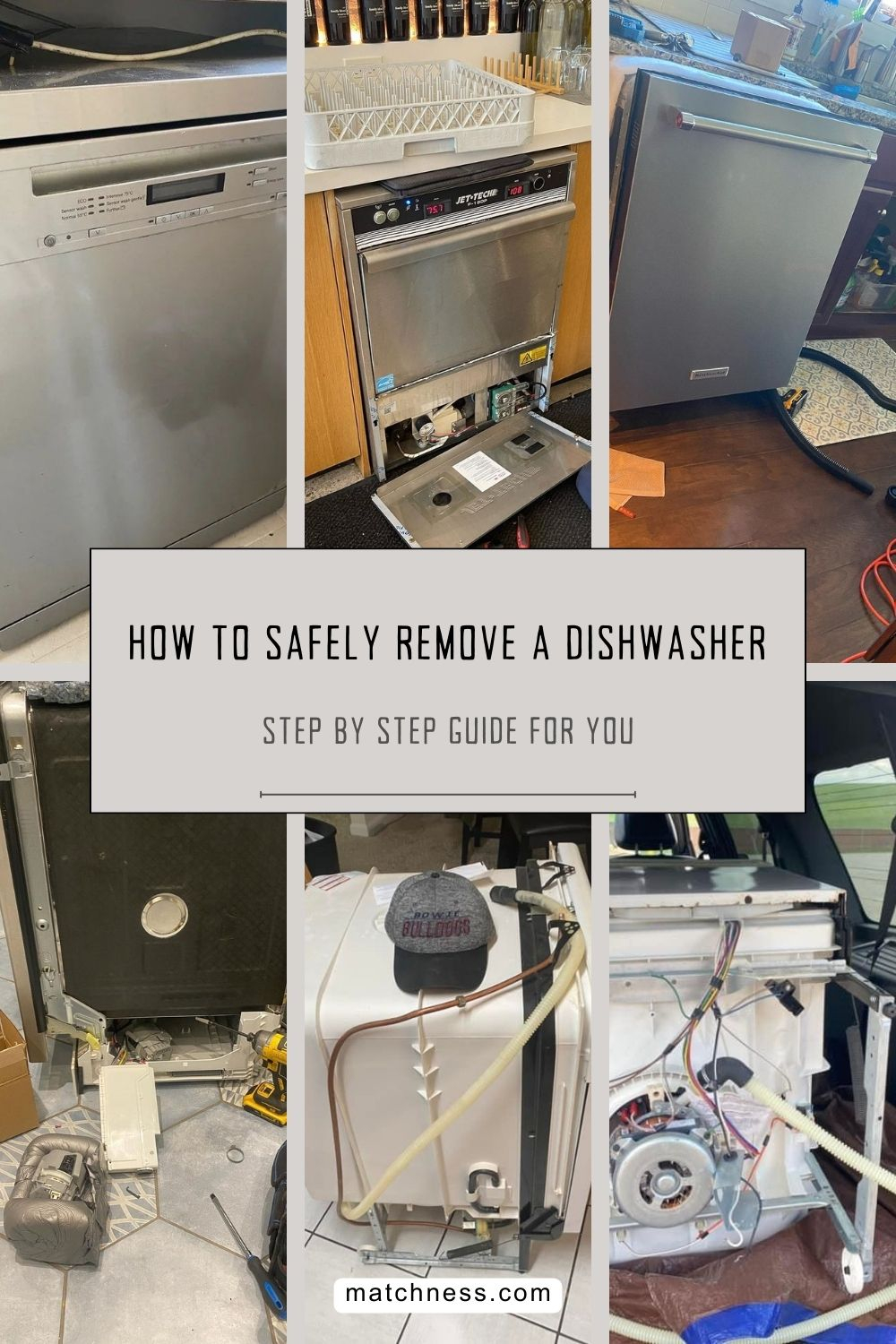 How to safely remove a dishwasher step by step guide for you