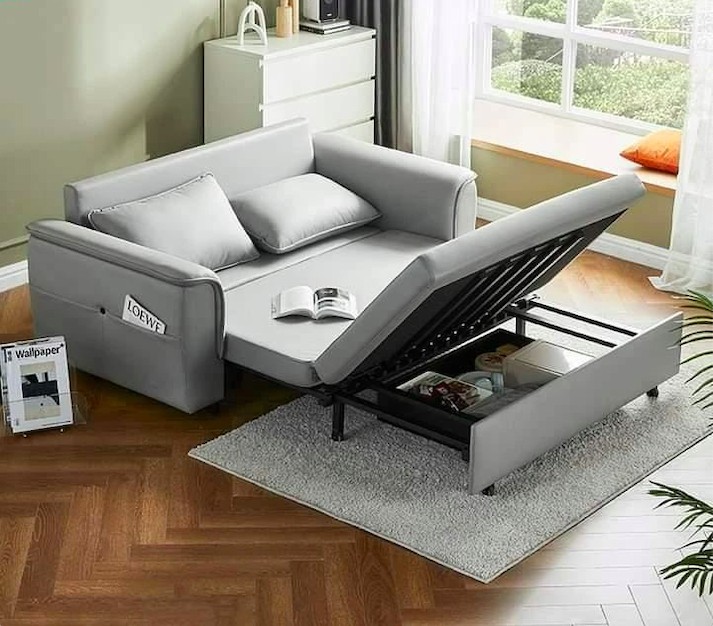 Basically, this one is a daybed but can be folded to be a sofa. It is great as you can use it as a bed as well.