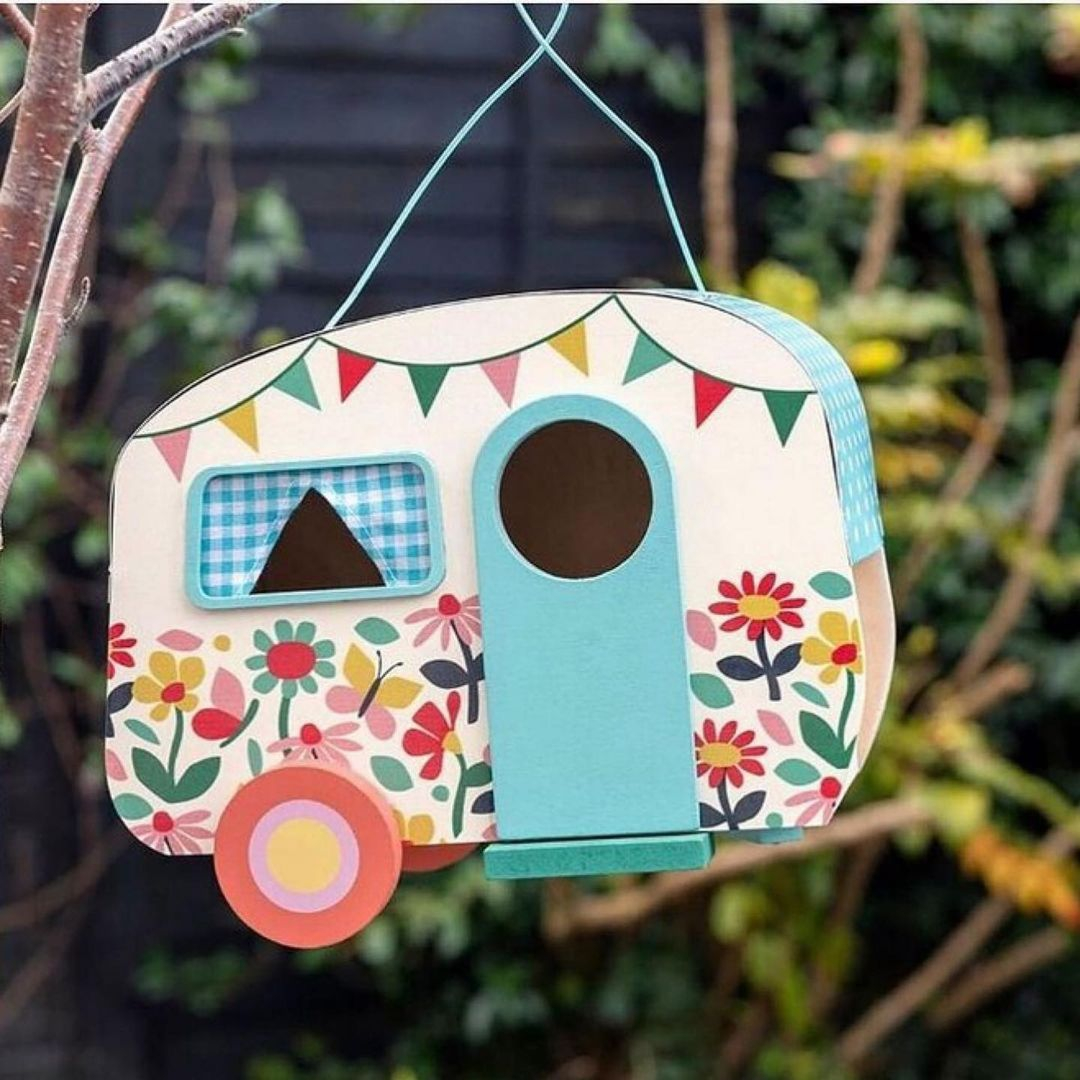 You can add spring accent to your house by simply having this kind of bird house.