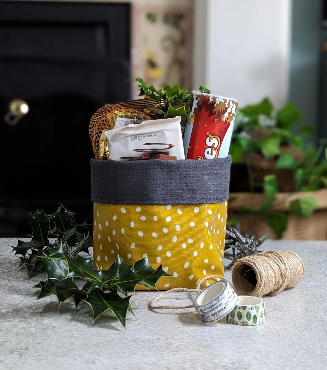 In giving this storage as a gift, you can add with some snacks so that it can be more useful
