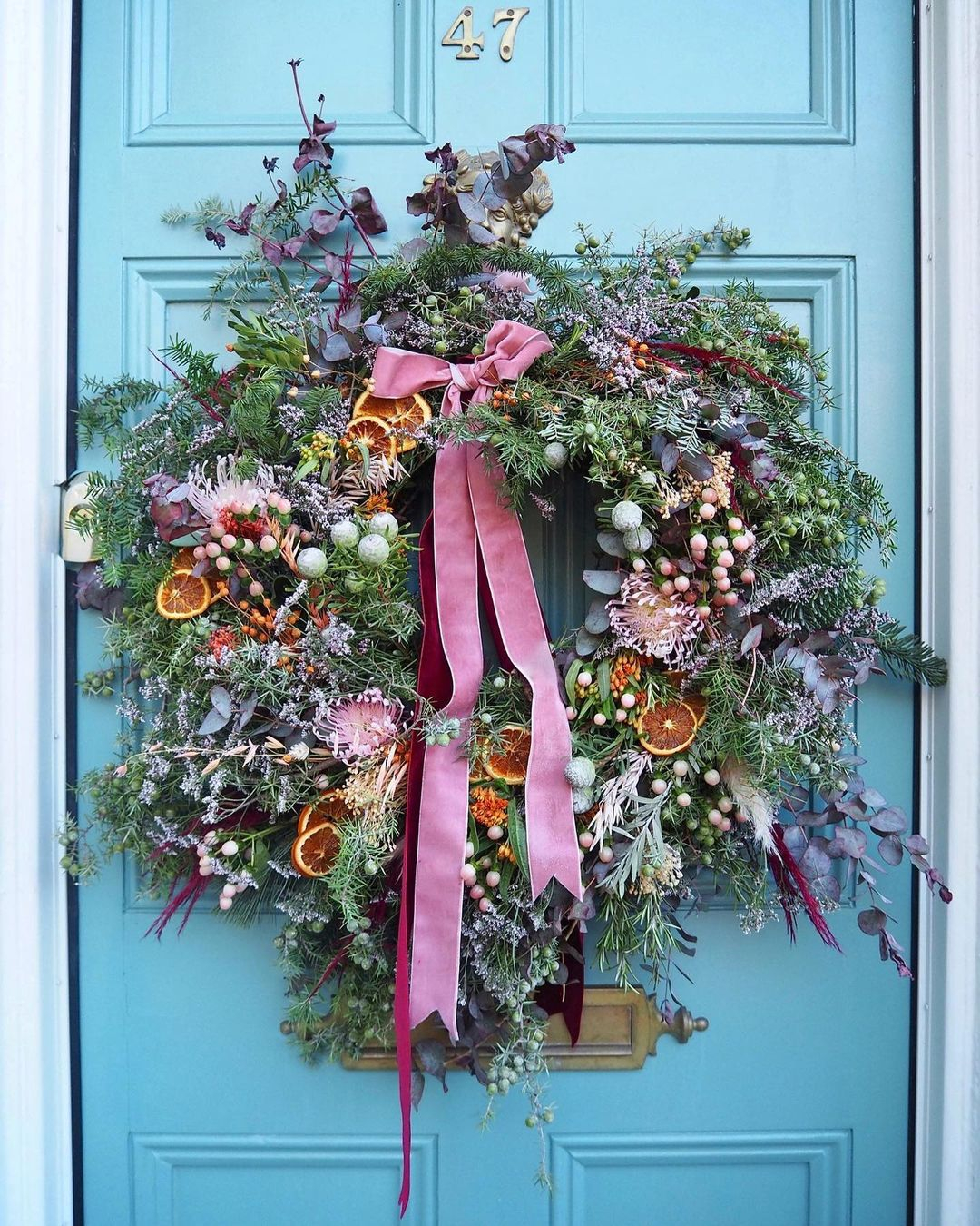 This wreath is such a complete one where there are many spring items and details being applied.