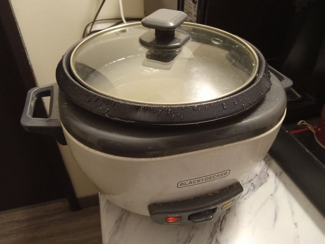 It is the early step of the boiling phase. You can see it from the water that still being there.
