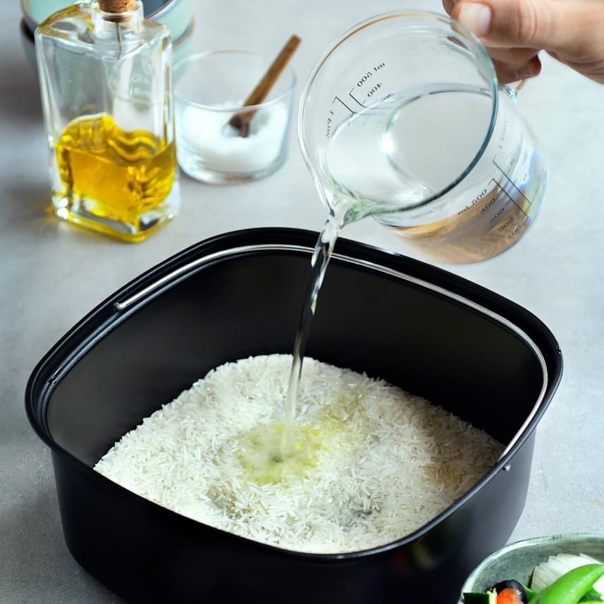 Adding the water based on the water sign instructions will help you a lot to get the best rice-cooked result.