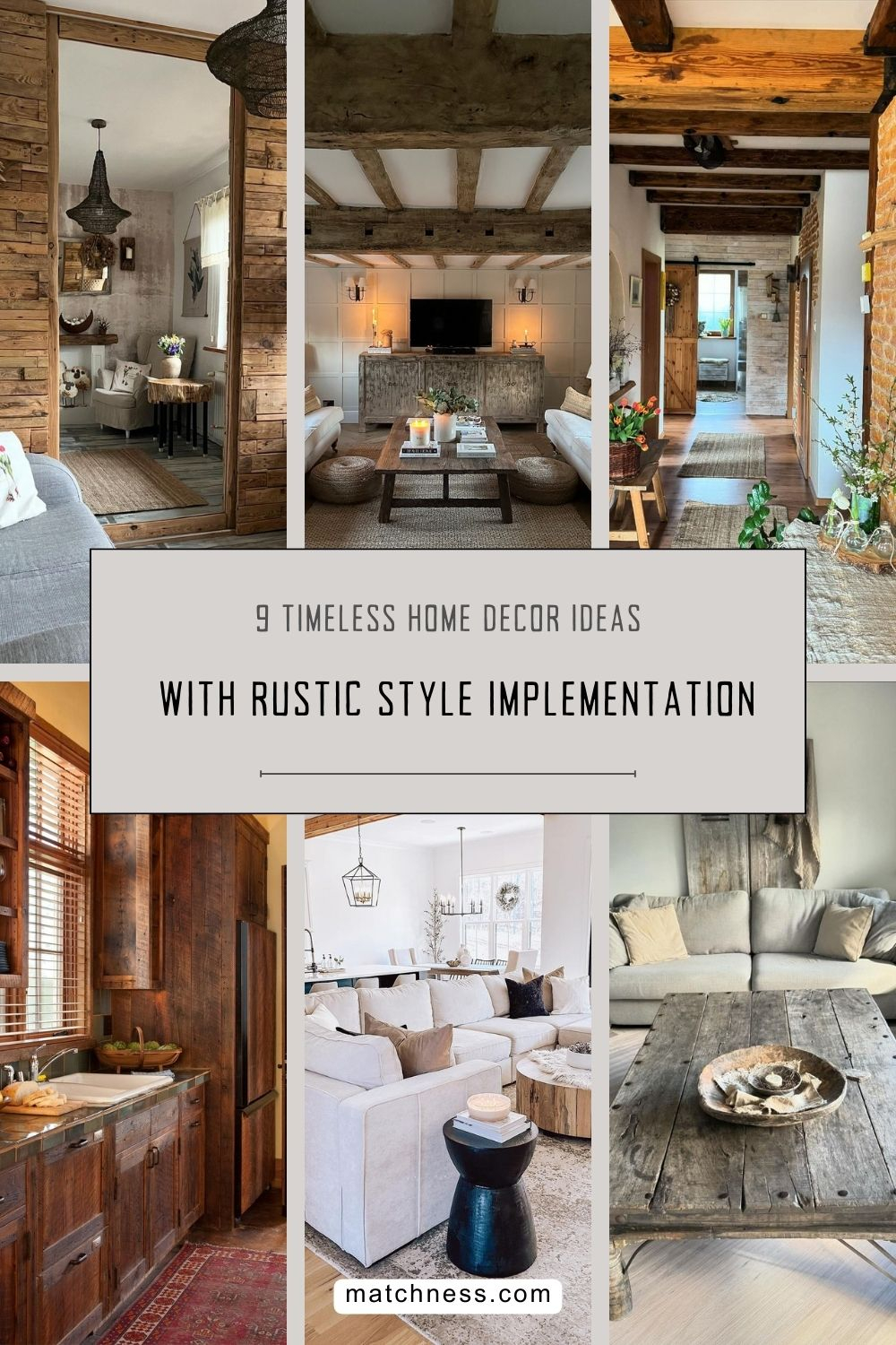 Timeless home decor ideas with rustic style implementation
