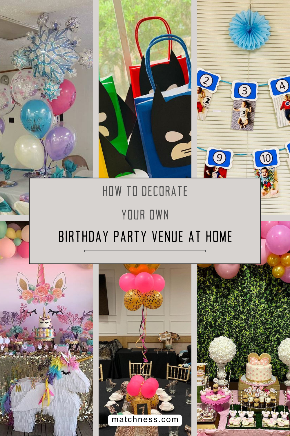 How to decorate your own birthday party venue