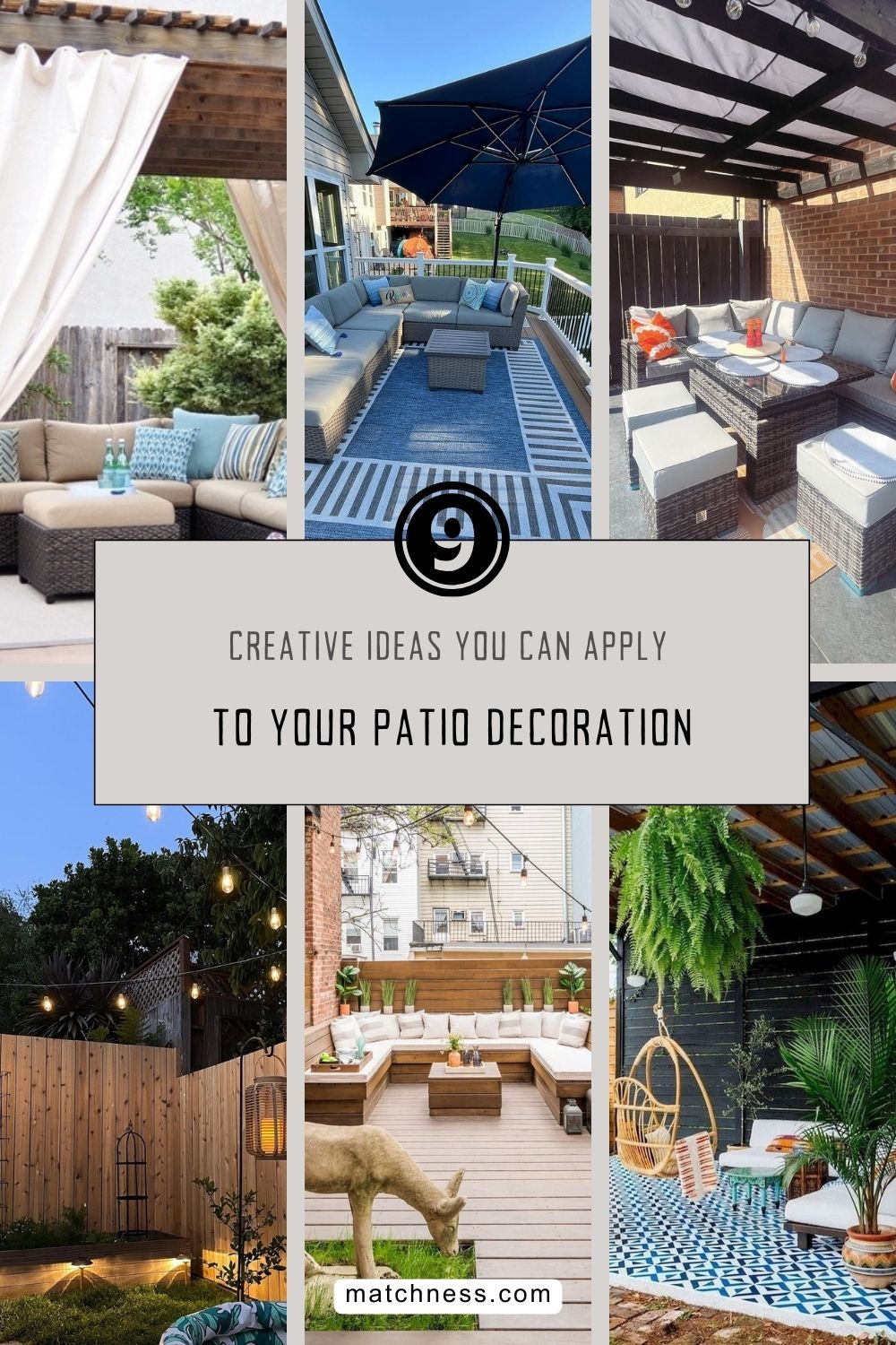 Creative ideas you can apply to your patio decoration