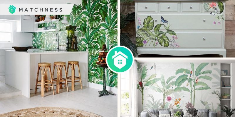 Embrace the tropics by applying the tropical prints to your home decorfi