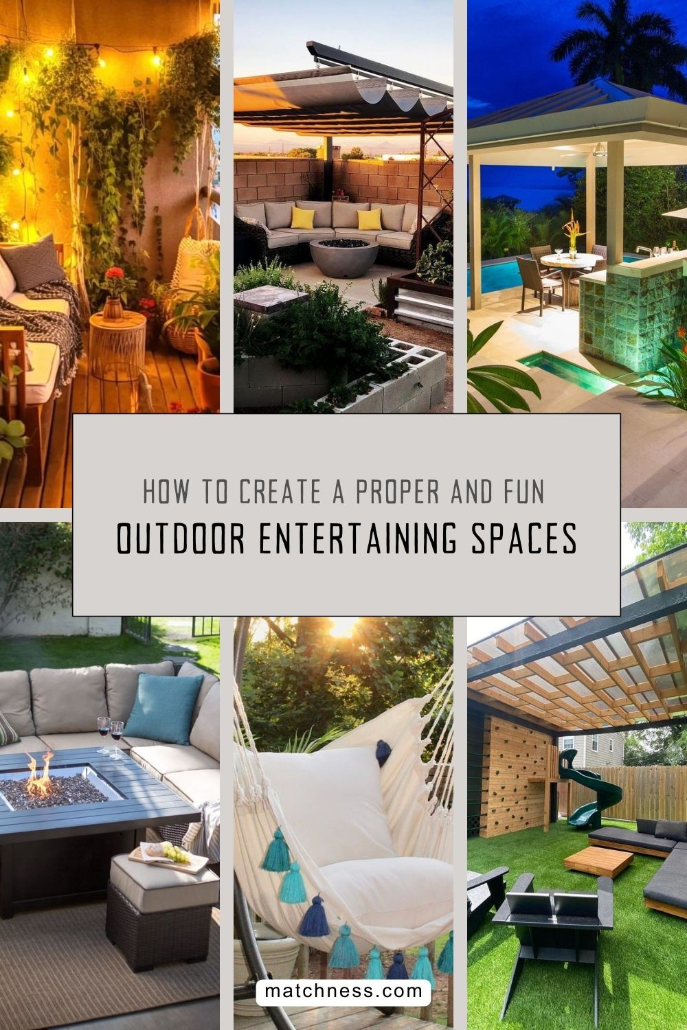 How to create a proper and fun outdoor entertaining spaces