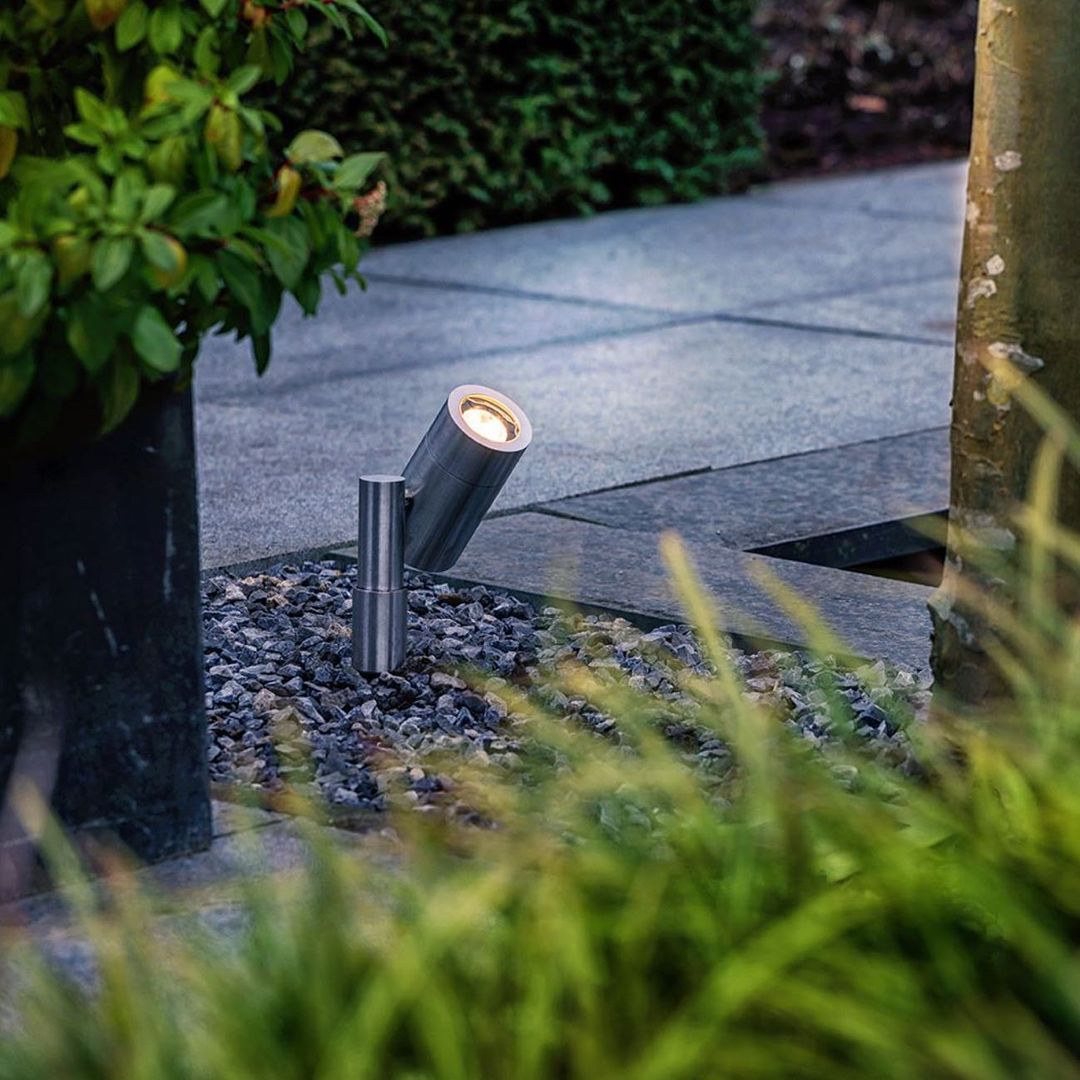 This one is a spotlight that is installed to spot the tree. 