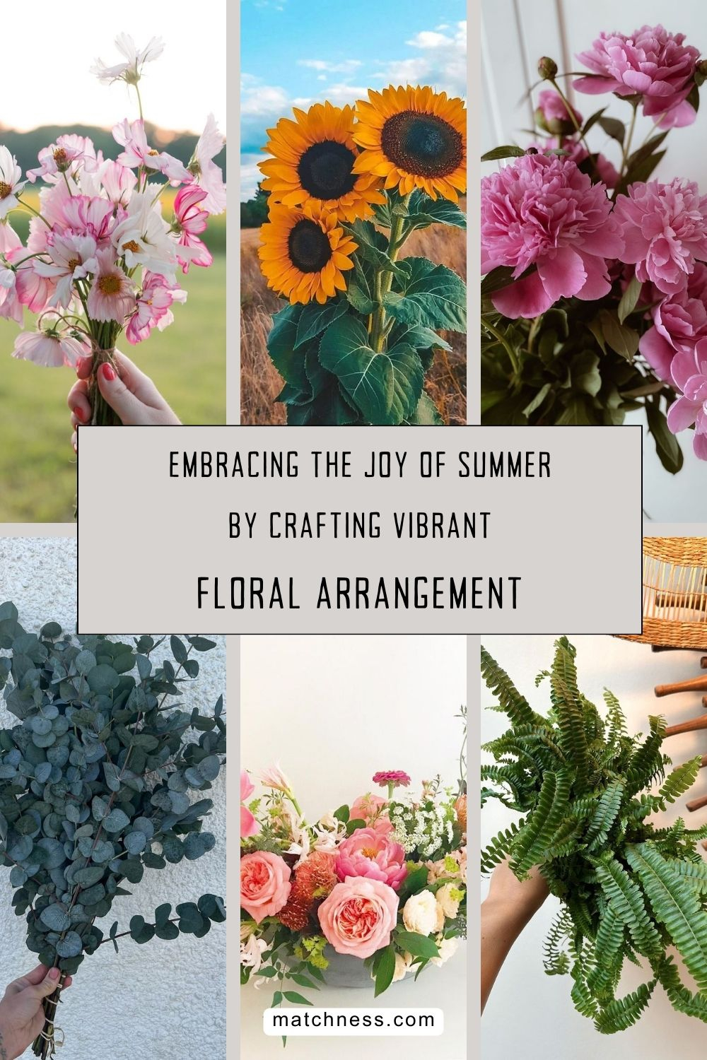 Embracing the joy of summer by crafting vibrant floral arrangement