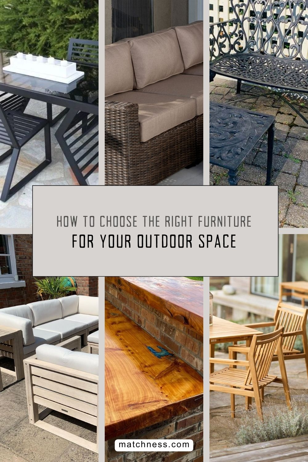 How to choose the right furniture for your outdoor space