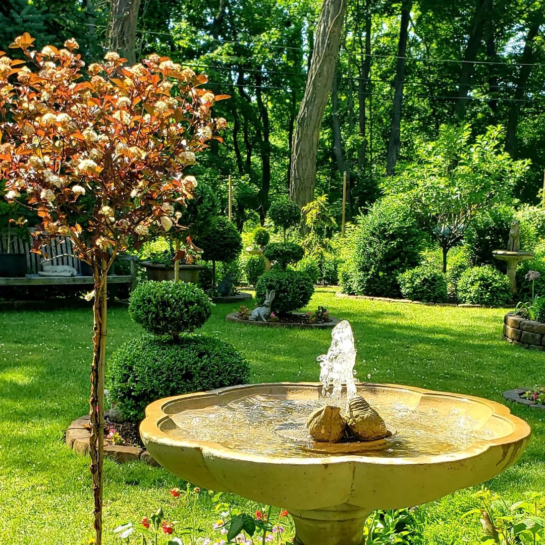 This one is an example of a water fountain. It has a classic style that can create luxury.