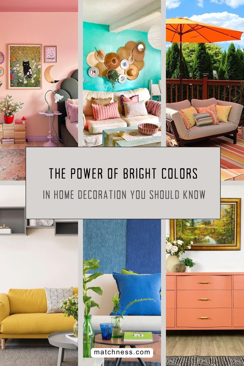 The power of bright colors in home decoration you should know