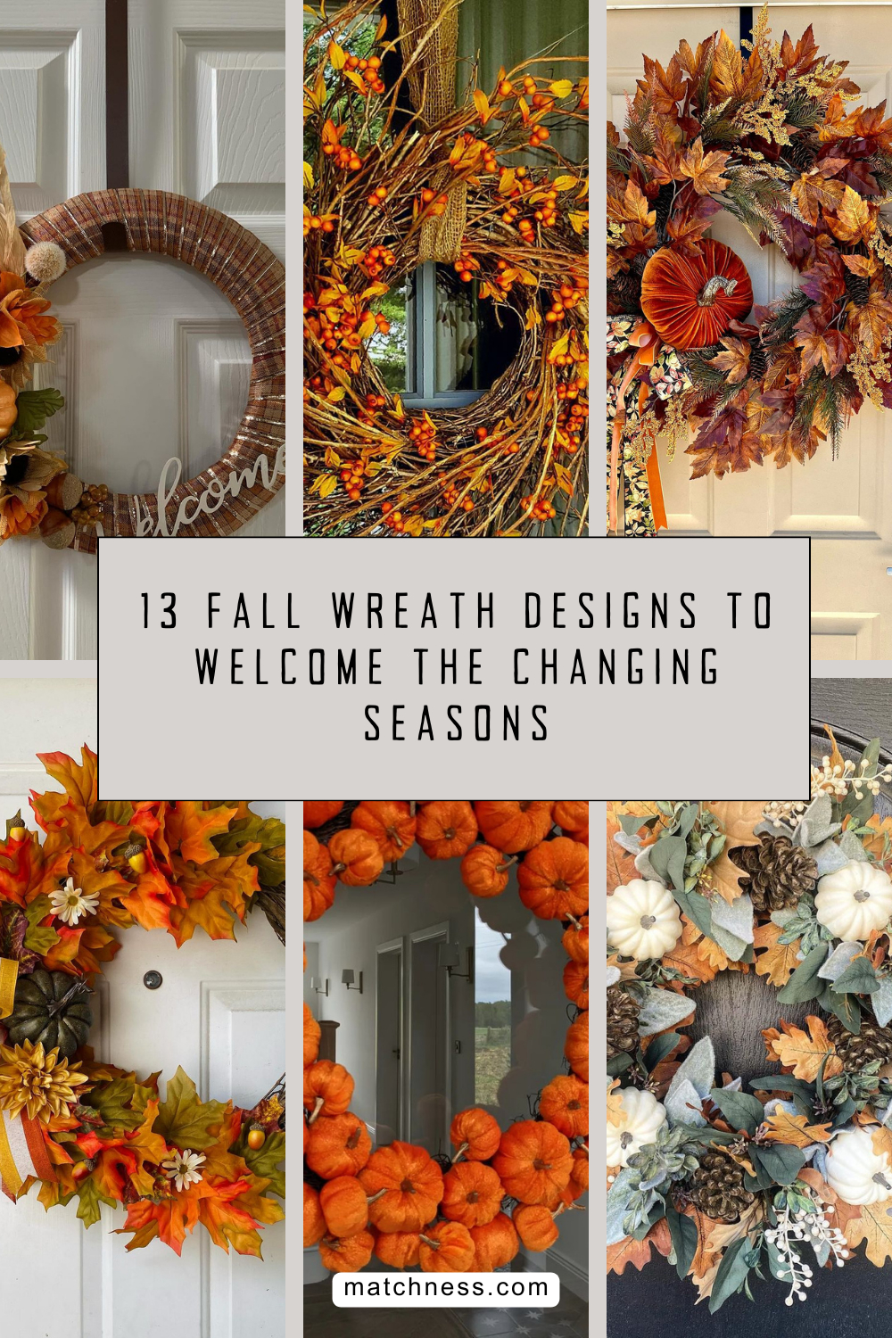13 fall wreath designs to welcome the changing seasons