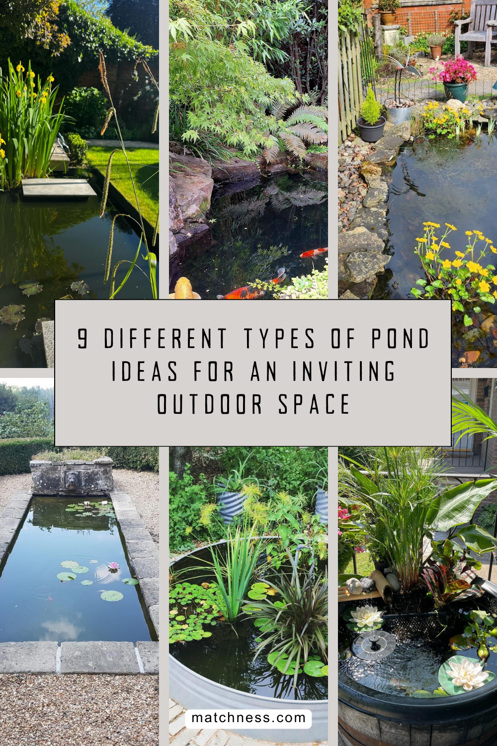 9 different types of pond ideas for an inviting outdoor space