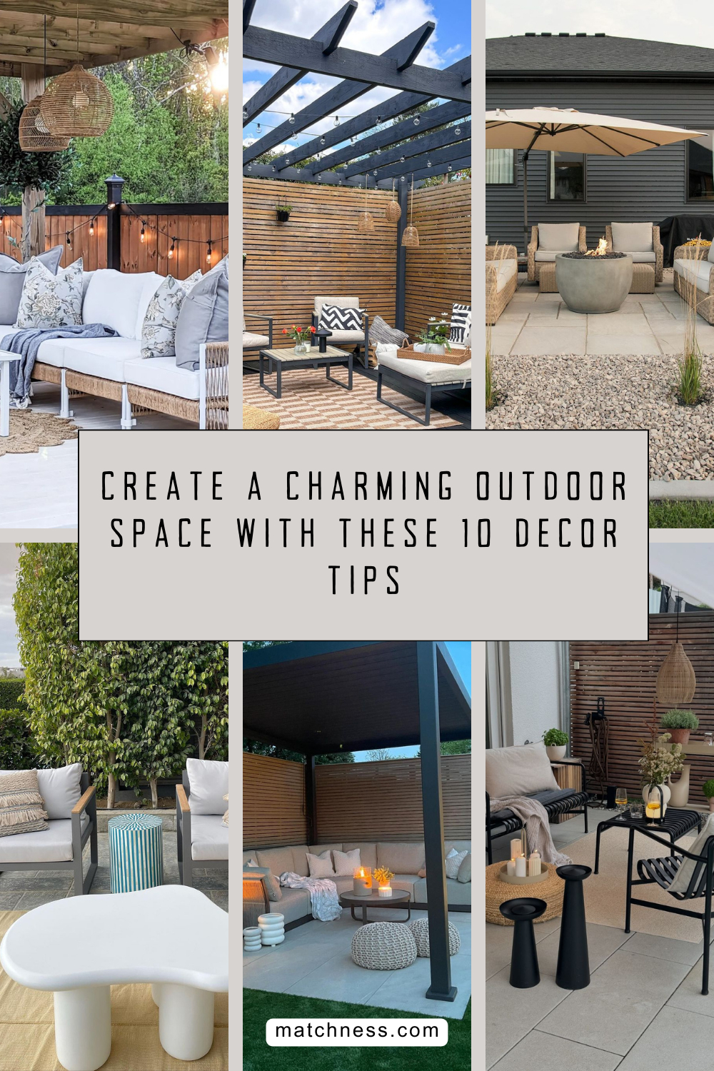 Create a charming outdoor space with these 10 decor tips