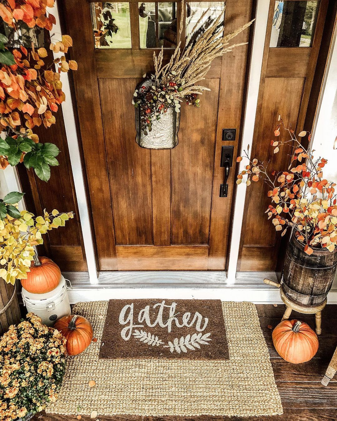 Fall-themed doormat