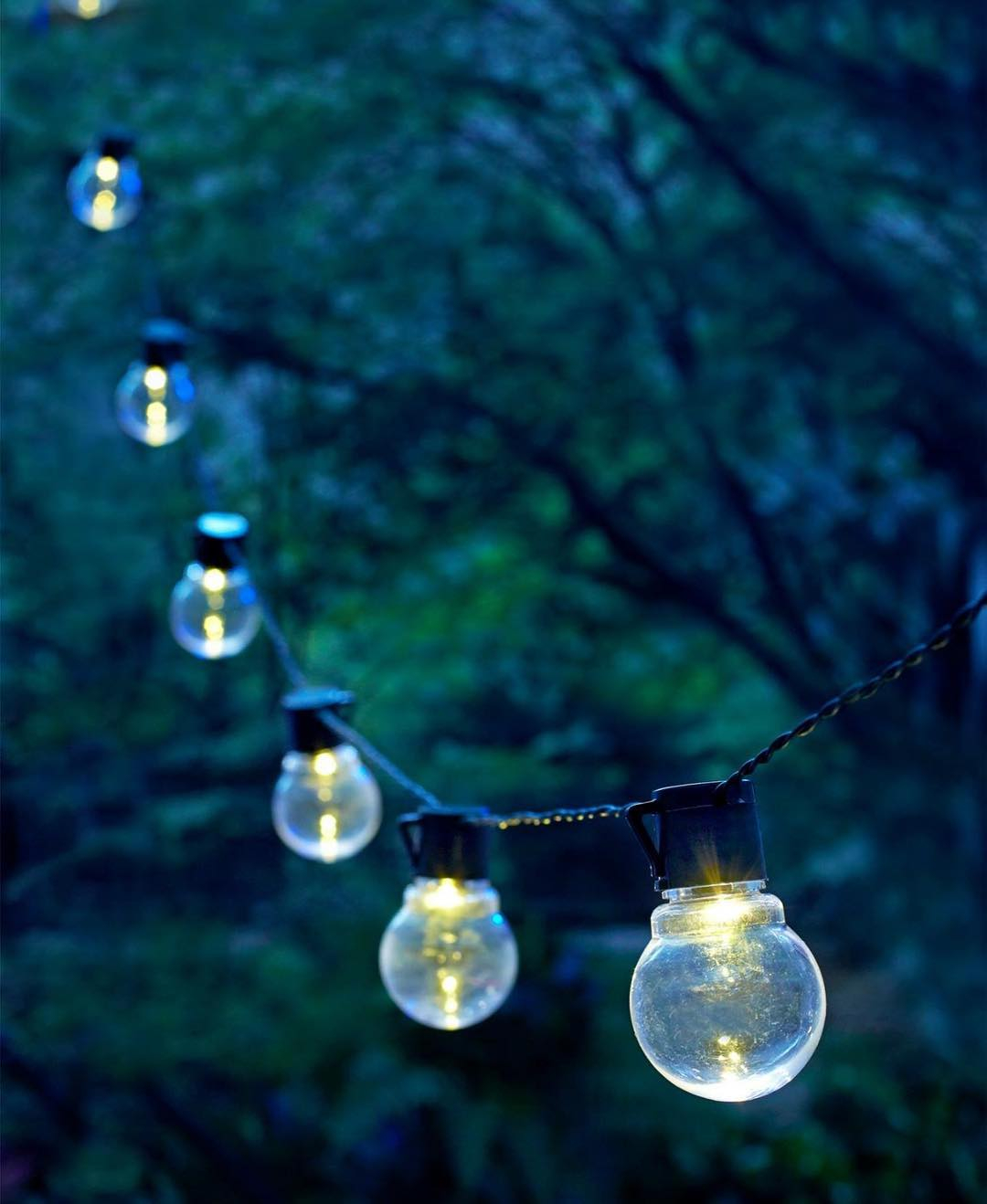 LED globe string lights