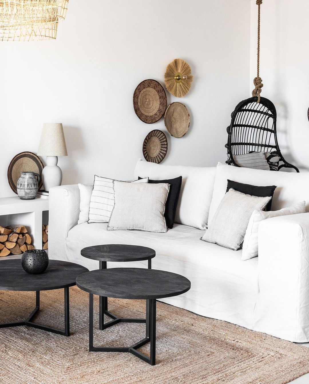 Linen sofa
