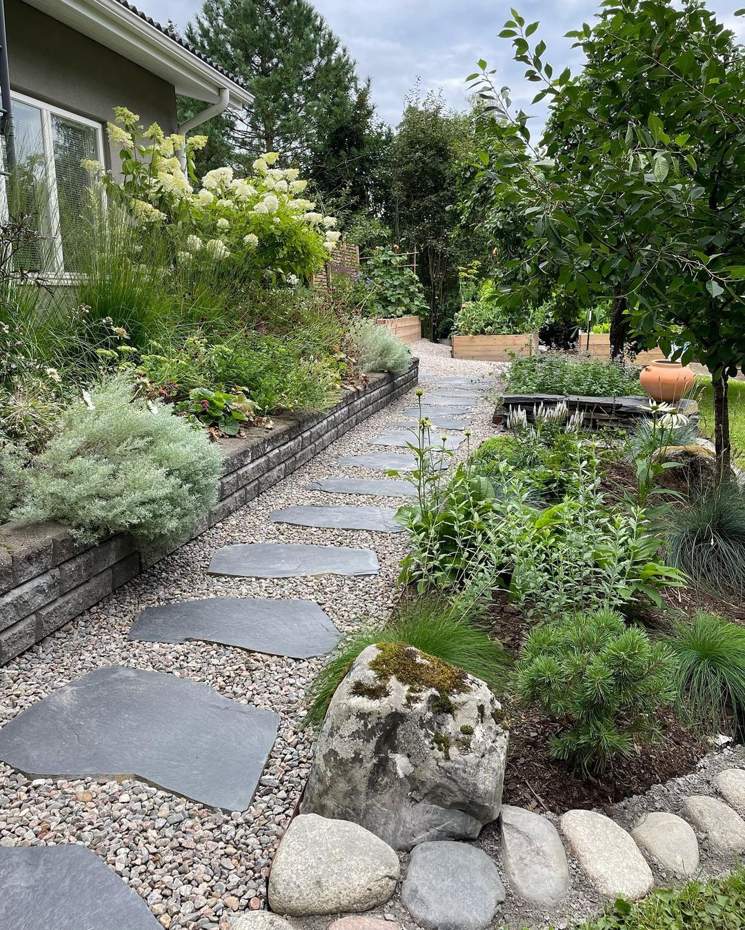 Natural stone paths