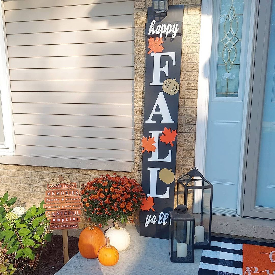 Rustic fall sign