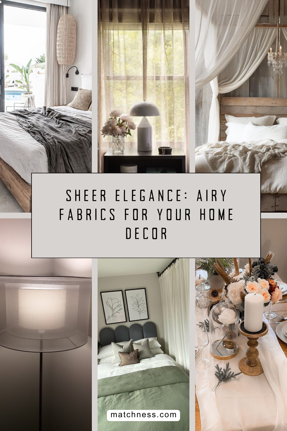 Sheer elegance airy fabrics for your home decor