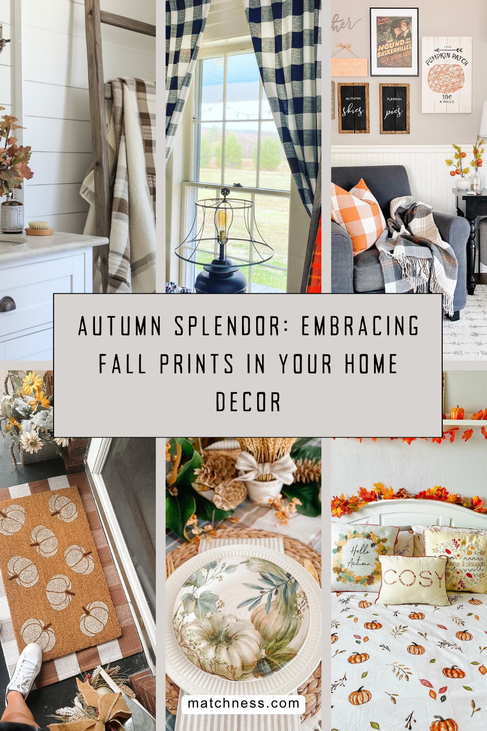 Autumn splendor embracing fall prints in your home decor