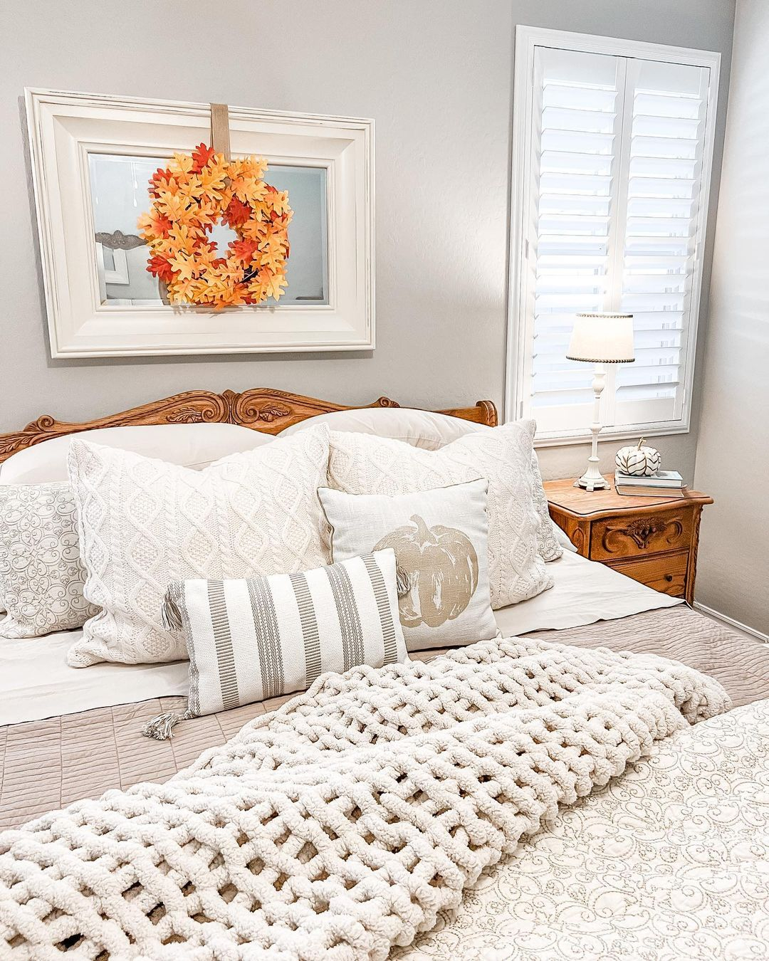 Chunky knit blanket