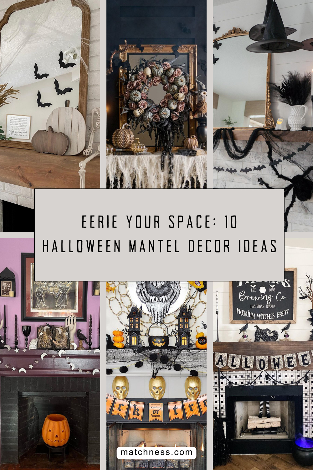 Eerie your space 10 halloween mantel decor ideas