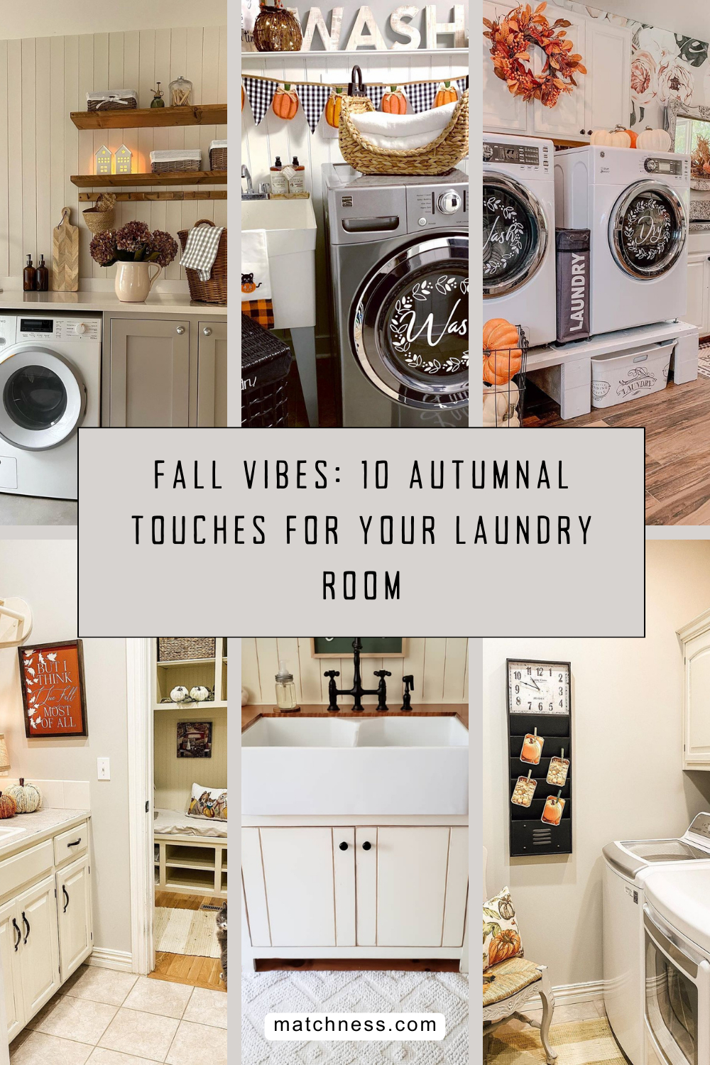 Fall vibes 10 autumnal touches for your laundry room