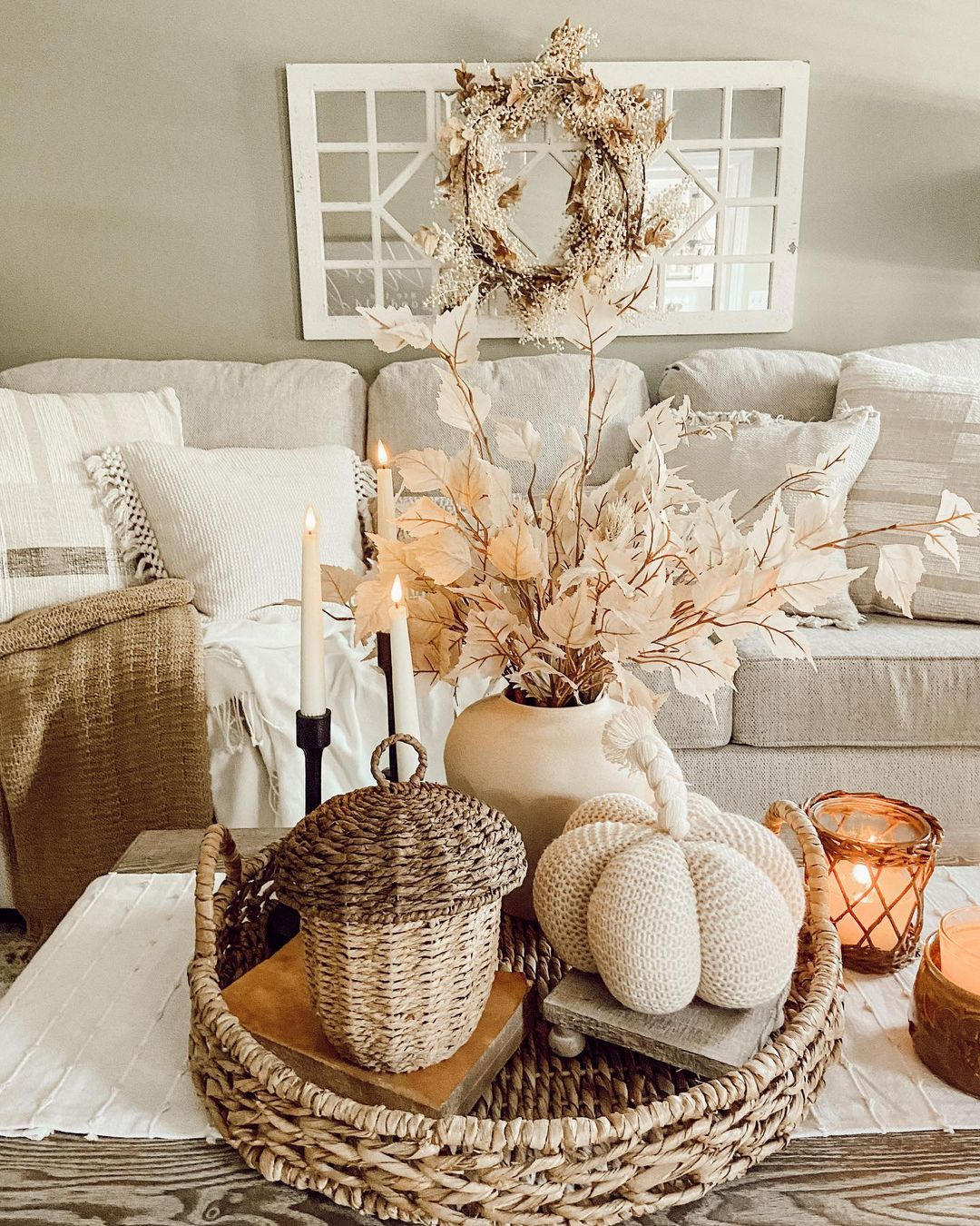 Fall table centerpiece