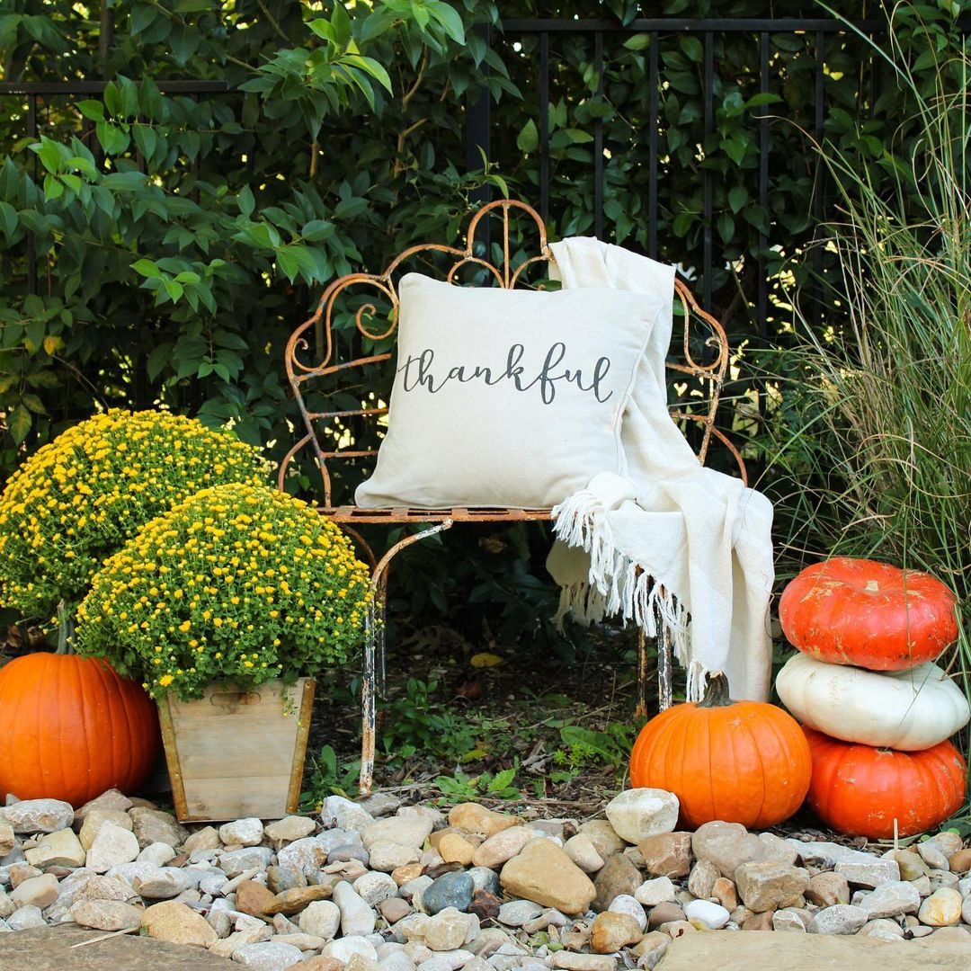 Garden seating area