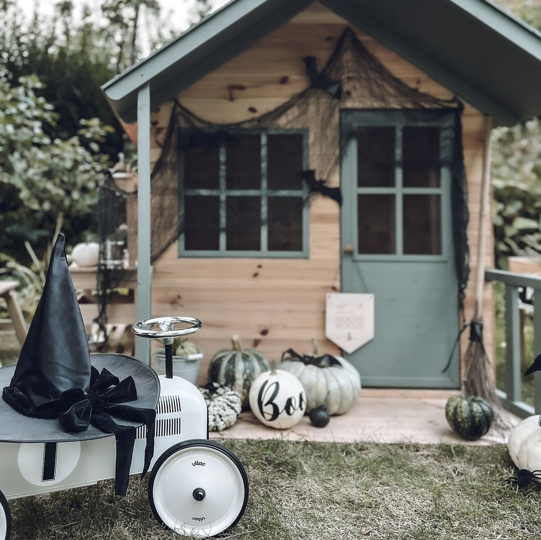 Monochrome Halloween decor