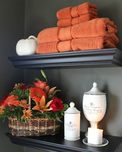 Orange towels