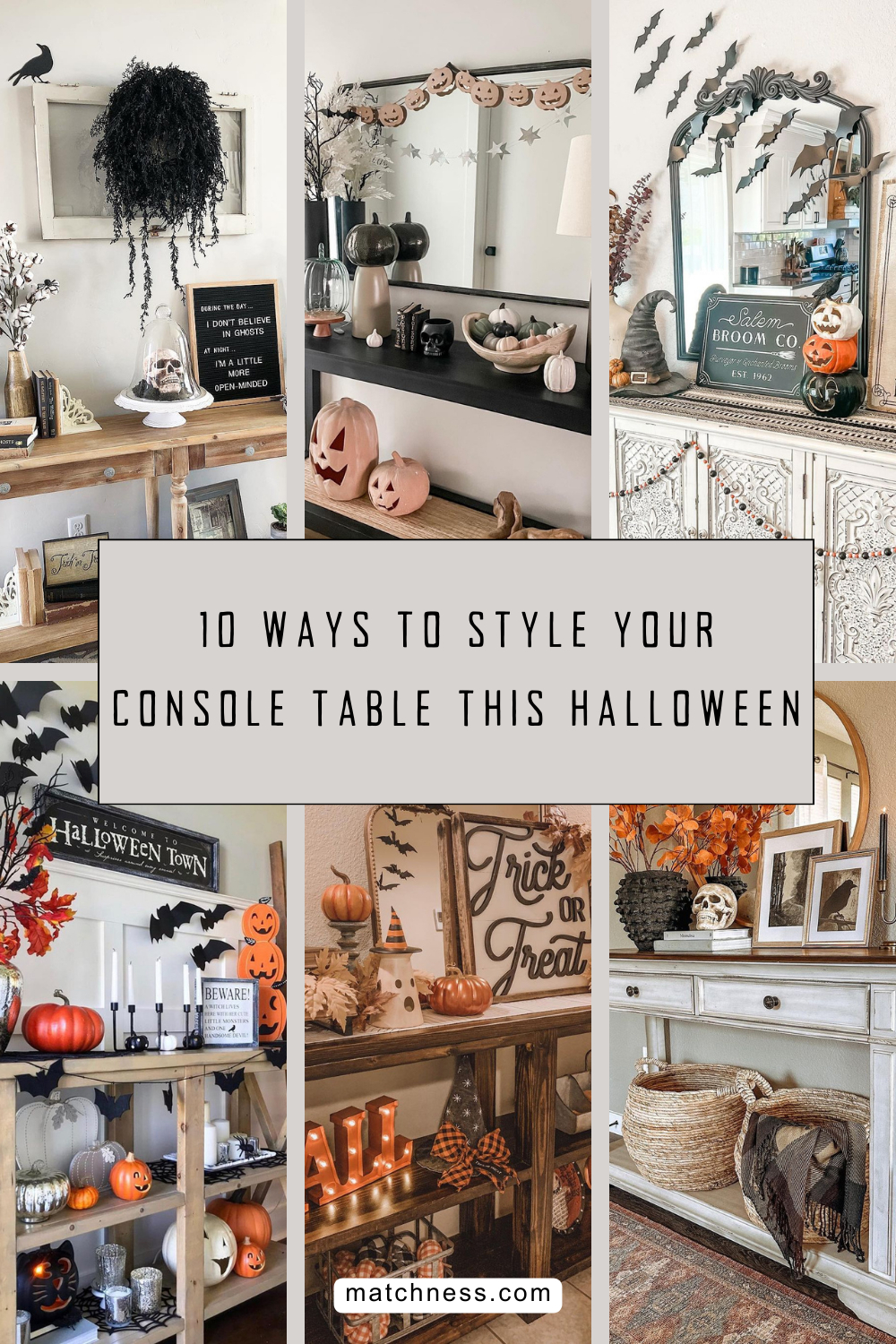 10 ways to style your console table this halloween