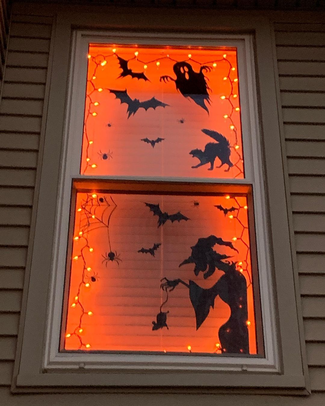 Bat silhouette window cling