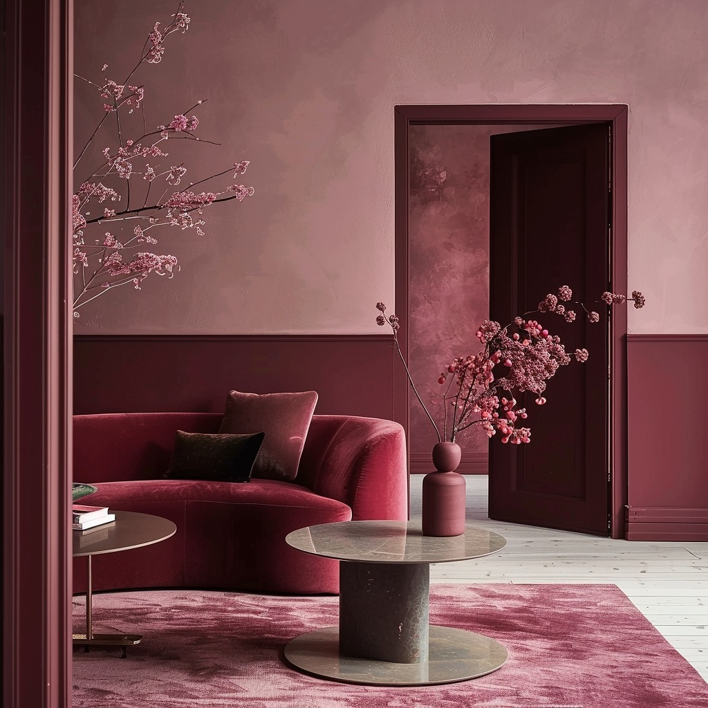 Deep burgundy