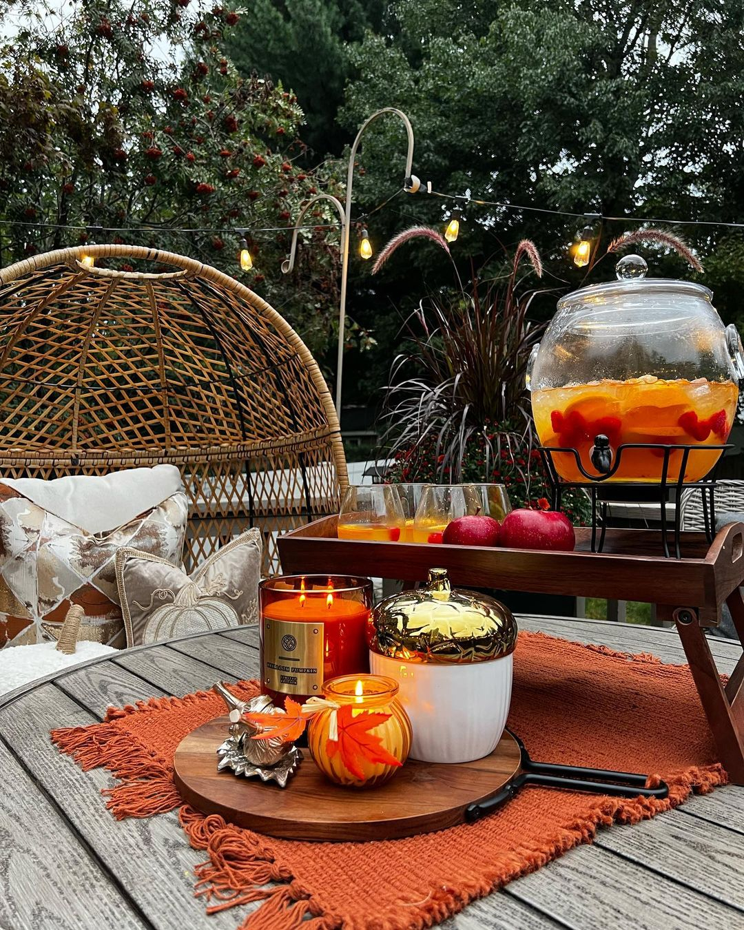 Fall-scented candles