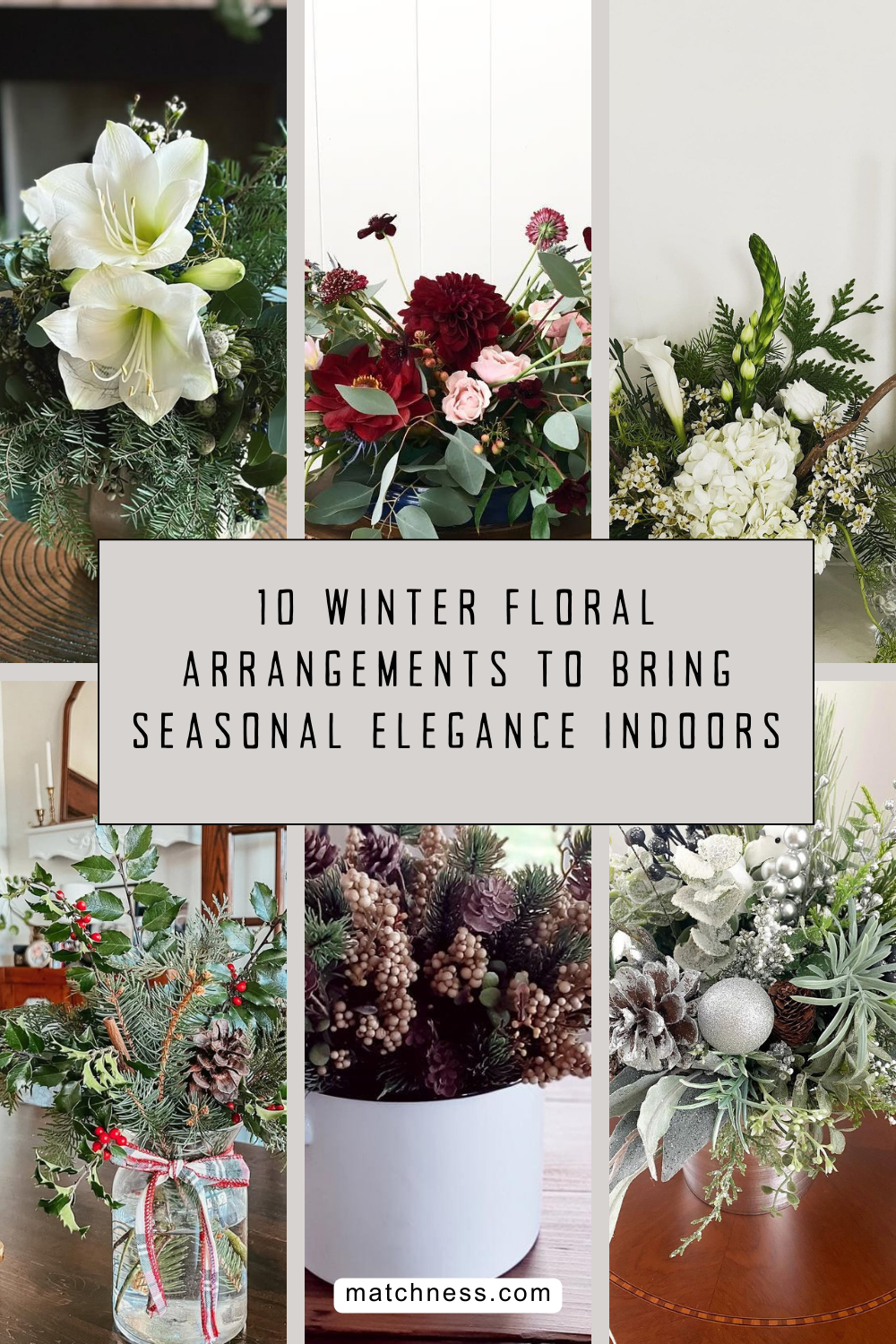 10 winter floral arrangements to bring seasonal elegance indoors