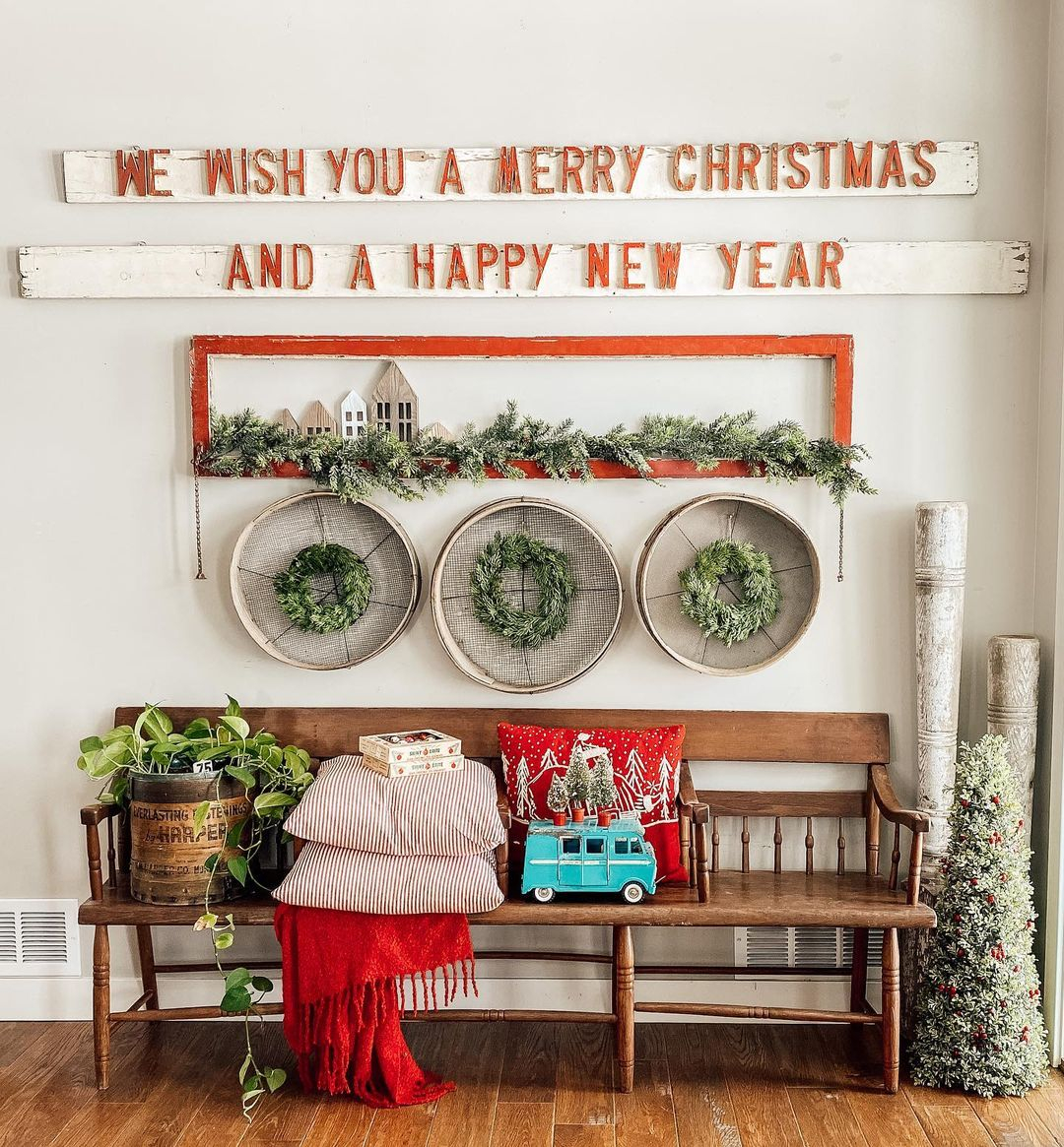 Christmas entryway
