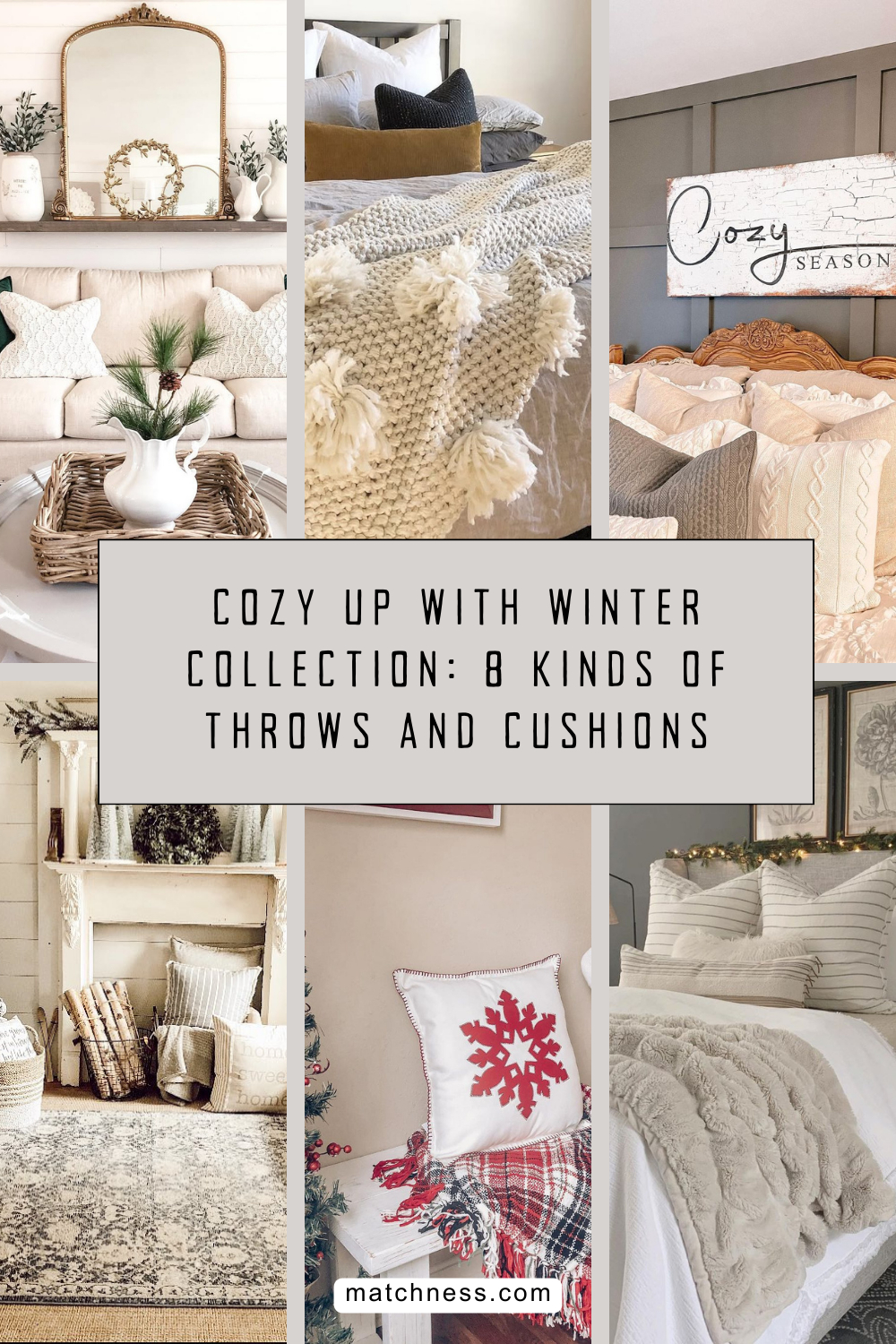 Cozy up with winter collection 8 kinds of throws and cushions