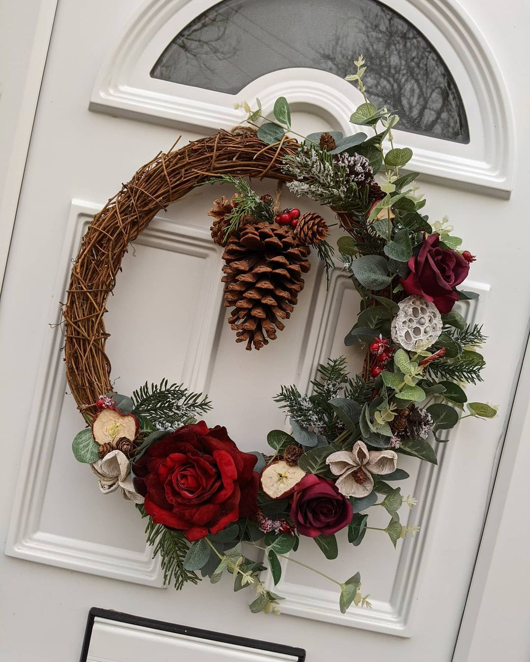 Floral Christmas wreath